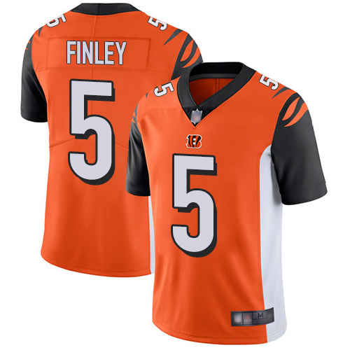 Cincinnati Bengals Limited Orange Men Ryan Finley Alternate Jersey NFL Footballl #5 Vapor Untouchable->youth nfl jersey->Youth Jersey